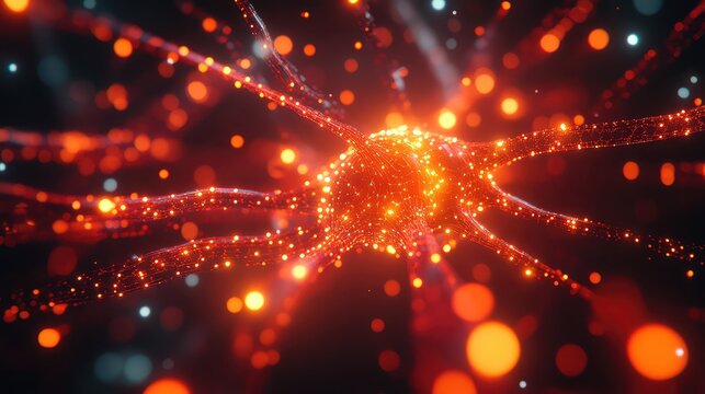 Artificial intelligence processing data in neural network