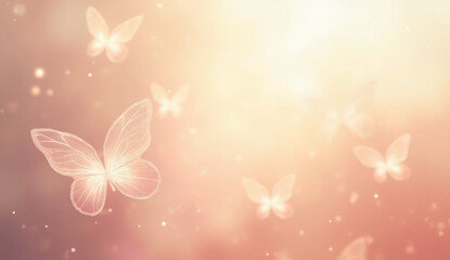 Ethereal Translucent Fairy Wings Background