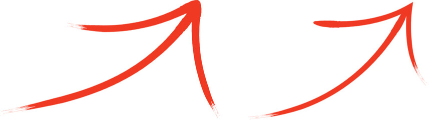 Red vector arrows icons. Hand drawn red arrow icon transparent. Arrow for your web site design