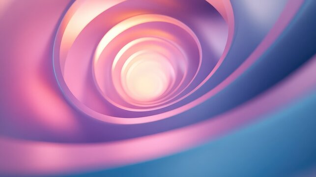 Abstract spiral tunnel swirling light futuristic background