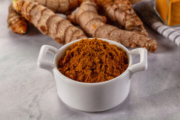 Indian spices - Curry powder heap