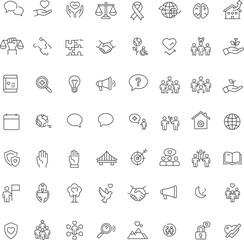 social media icons web line art minimal sheap design 