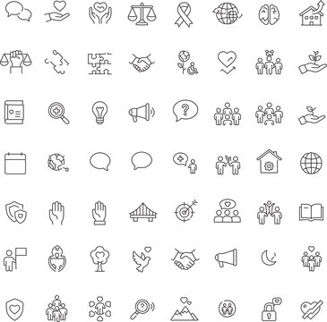 social media icons web line art minimal sheap design 