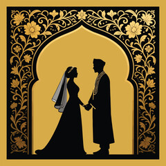 silhouette of a couple  best wedding higabi grils 