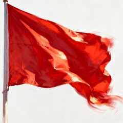 waving national flag of poland