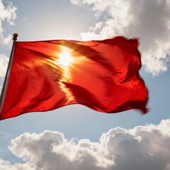 red flag on the wind
