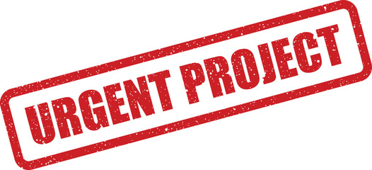 Red grunge stamp mark signifying an urgent project deadline or critical task requiring immediate attention