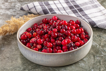 Sweet and sour fresh cranberry