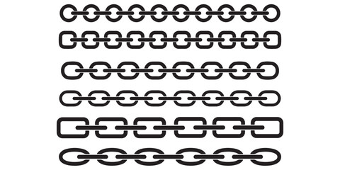 Seamless rope brush Strokes set for illustrator