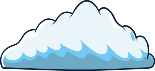 Simple Cartoon Fluffy Cloud