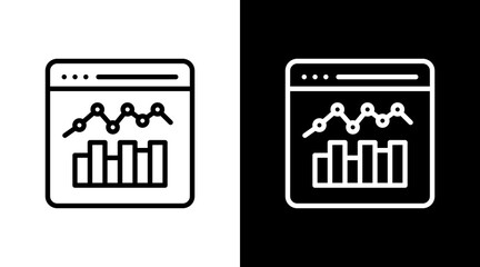 Social Media Metrics White Icon Set Design