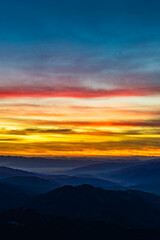 Sonnenuntergang Rennfeld - Hochsteiermark - Österreich - Saharastaub - Abendrot - Herbst