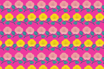 バラの背景イラスト