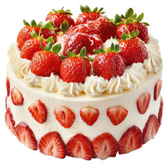 Delicious strawberry cake bakery food photography bright kitchen dessert