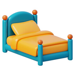 Dreamy bed with sunny sheets