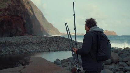 Capturing coastal beauty at Tripod Shore in Madeira Island