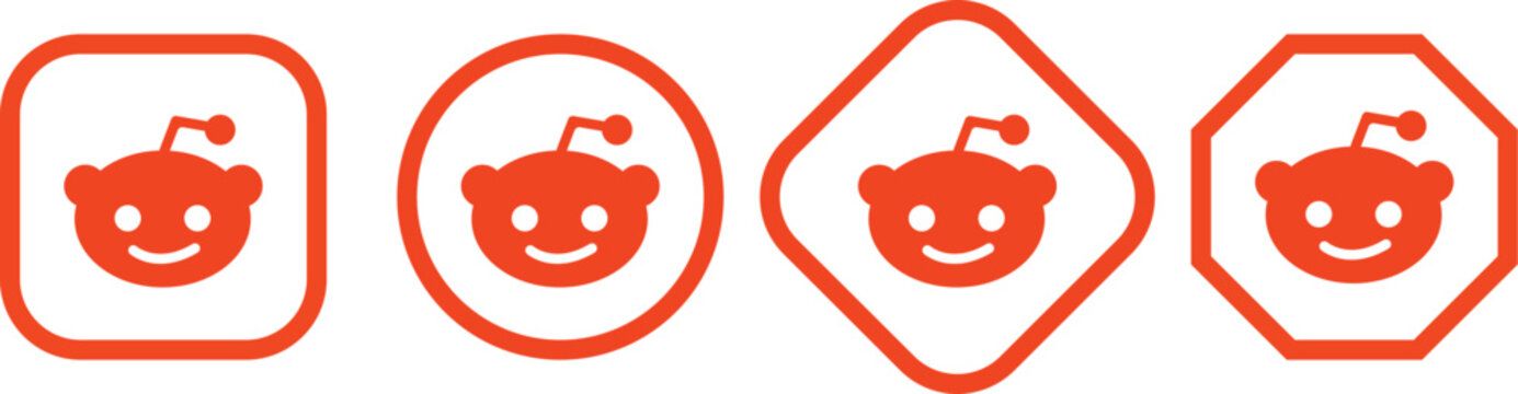 reddit logo icon. Popular Social Media Platform Icon. Reddit logo on Transparent background. vector, symbol, sign, design, illustration png, social media.
