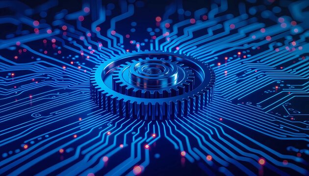 Industrial workflow powered by precision gears and cutting-edge technology integration - Powered by Adobe