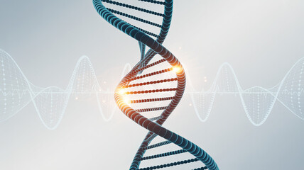 Delve into the intricate world of genetics with this captivating DNA double helix, perfect for medical research, pharmaceutical innovation, and scientific breakthroughs
