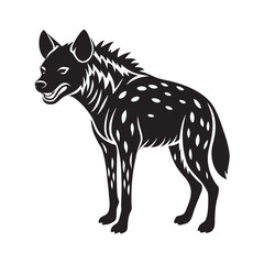 Hyena Dusk Roamer Wilderness Predator Silhouette