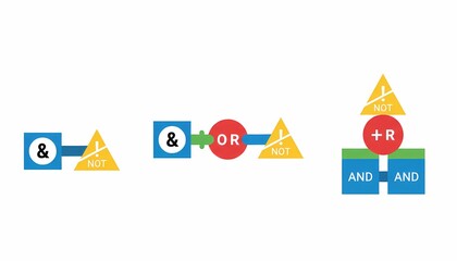 Digital Logic Gates Schematic Symbols for Circuit Design and Technology Education