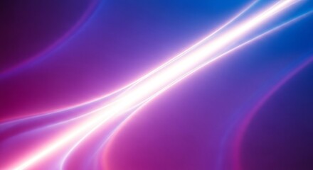 Fototapeta premium Abstract vibrant energy lines in purple and blue gradient with bright light streaks, futuristic technology backdrop for dynamic digital design concepts and modern backgrounds