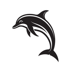 Dolphin Ocean Leap Marine Freedom Silhouette