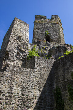 castle ruins in the Slovak town of Levice