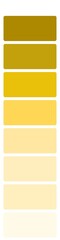 Yellow color shades platte, yellow tones