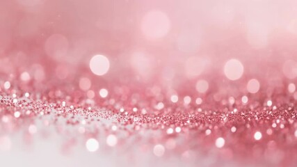 Soft focus background of pink glitter and bokeh lights with a sparkling effect sparkle - Powered by Adobe