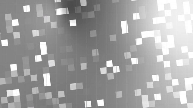 Gradient Silver Blink Square Background animation with soft light and subtle movement, creating a calming effect