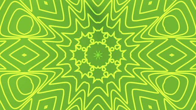 Gradient Green kaleidoscope Background suitable for abstract designs, presentations, websites, and summer themed projects