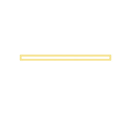 Glowing yellow horizontal line, abstract graphic separator element