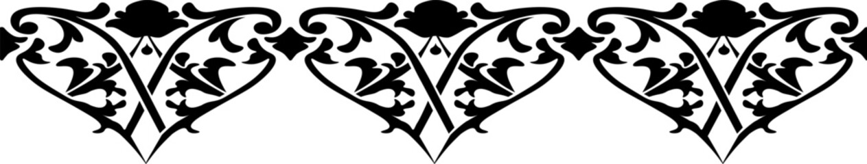 traditional pattern of sumatera. floral pattern with dark color