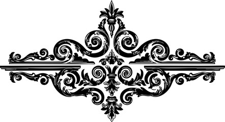 Elegant vintage flourish ornate decorative divider elegant scrollwork sophisticated flourish design element timeless accent graphic element classic flourish border