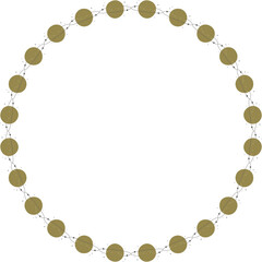 Saturn planet round frame. Design for greeting card, print, poster, sticker