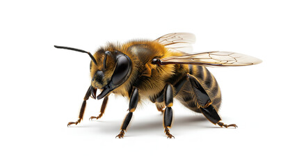 bee on white background