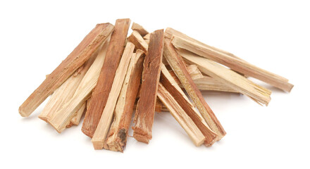The logs of fire wood isolated on white