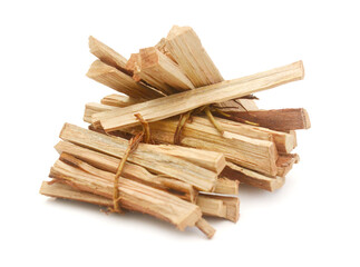 The logs of fire wood isolated on white