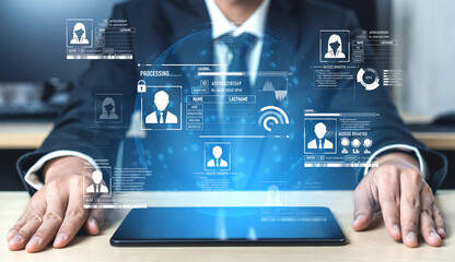 ID security ensures personal data protection with secure login systems, digital identity...