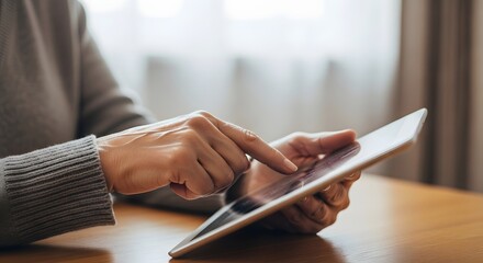 Senior Woman Using Tablet For Black Friday Sale