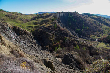 Fototapeta premium Meledic Plateau, Manzalesti Village, Buzau, Romania