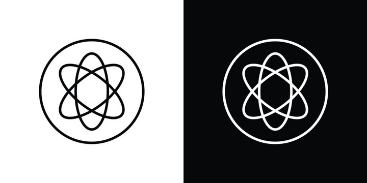 Agnosticism icon outline. Vector isolated pictogram for web