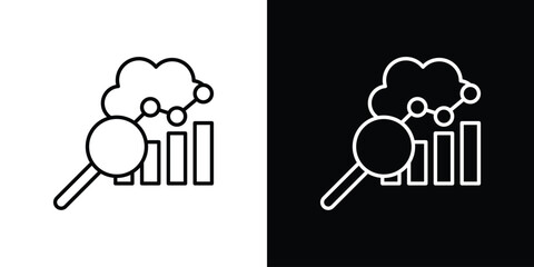 Benchmarking icon outline. Vector isolated pictogram for web