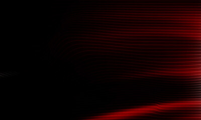 The effect of red light in fast motion on a black background. blurred abstract background with long exposure. neon light