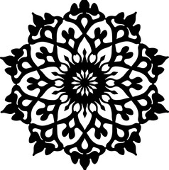 Vintage Ornamental Round Mandala Graphic