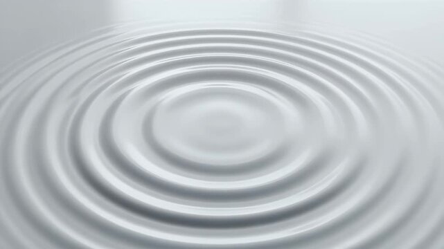 Clean Liquid Ripple Background &mdash; Minimal White Loop (5s)