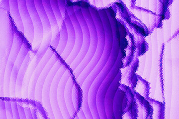 Abstract purple banana leaf texture background with curved lines pattern