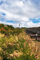 Seoul Namsan Baekbeom Square Autumn