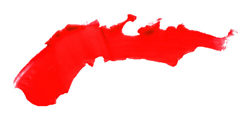 Red clay texture on transparent background.